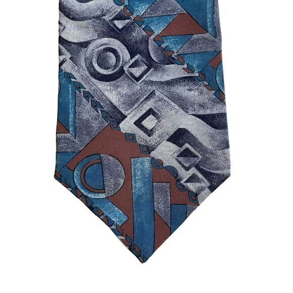 Vintage Courrages Hommes Silk Tie - Picture 1 of 5